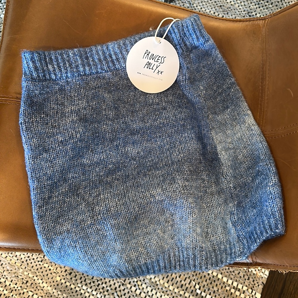 PRINCESS 👑 POLY XS/S REID MINI SKIRT IN BLUE 💙